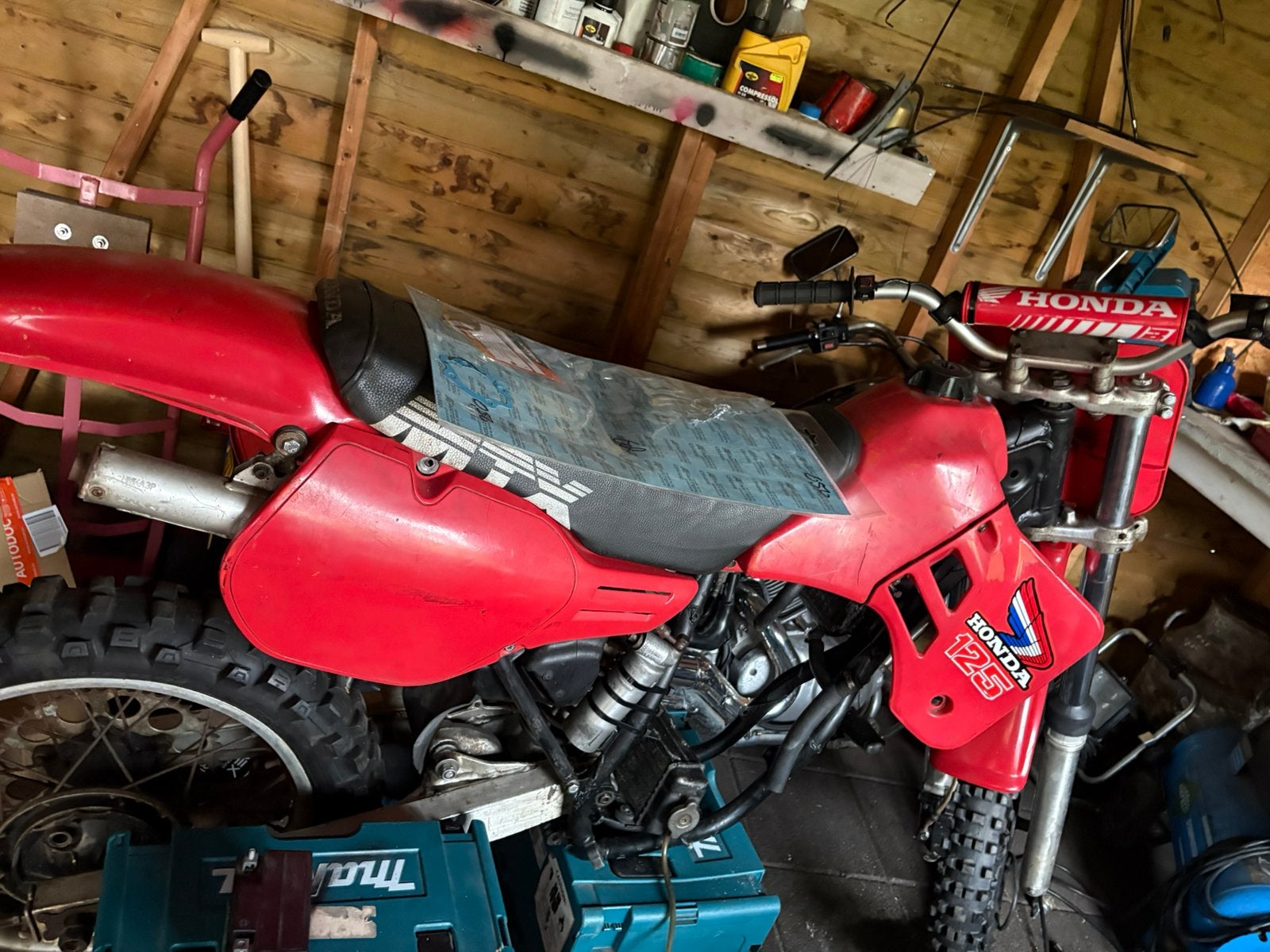 Honda cr 125 1985, Fietsen en Brommers, Minibikes, Midibikes en Pitbikes, Ophalen, Gebruikt, 125 cc, Schijfrem