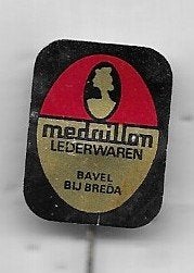 BREDA MEDAILLON LEDERWAREN SPELD, Ophalen of Verzenden, Gebruikt, Overige onderwerpen, Speldje of Pin