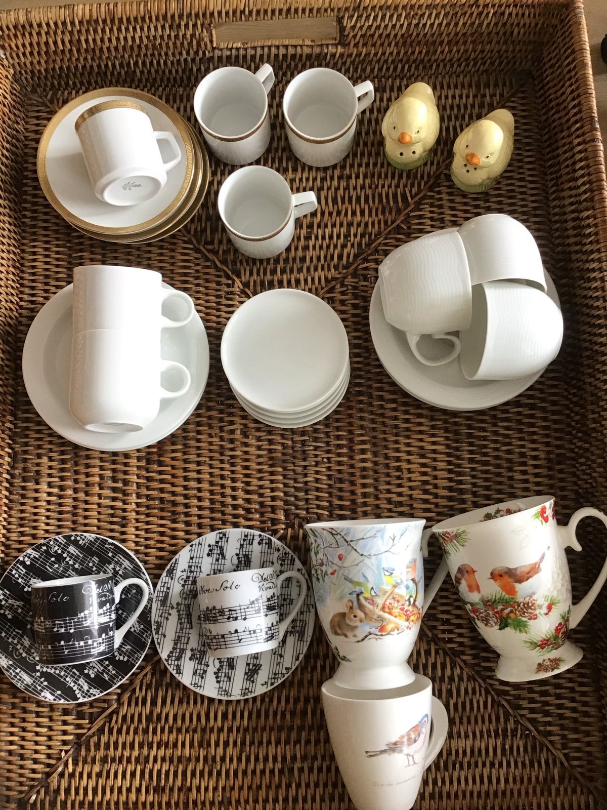 Diverse kopjes, bekers en schoteltjes, o.a. Arzberg, Ophalen, Gebruikt, Arzberg, Overige stijlen
