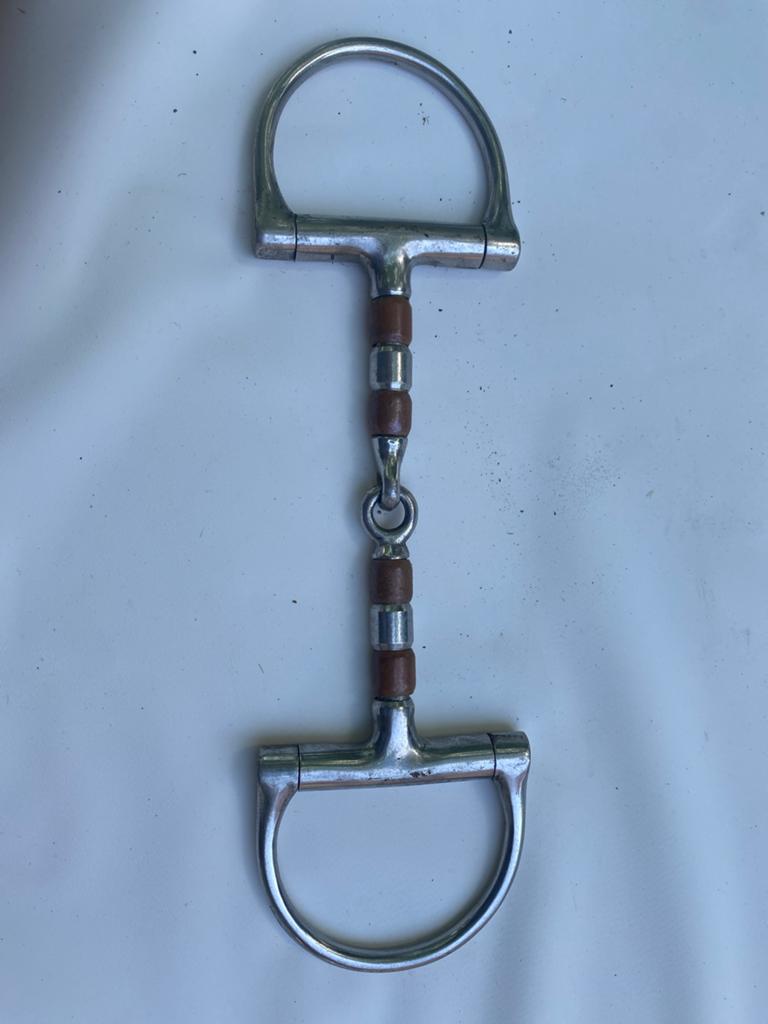 Tekoop d trens met koppere roltjes 13 1/2 inch, Ophalen of Verzenden, Dressuur