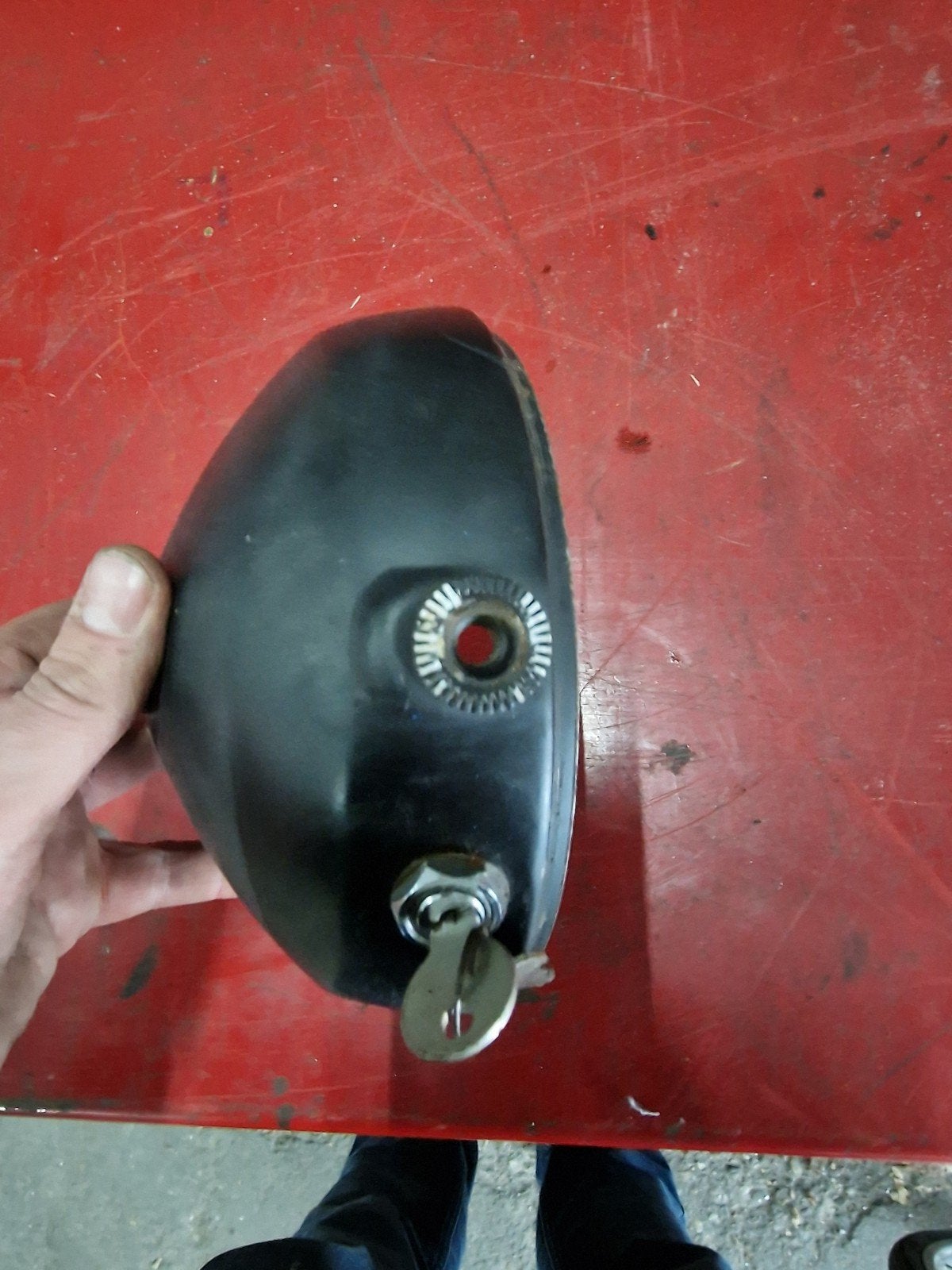 Kreidler Ronde koplamp achterkant in mooie staat., Ophalen of Verzenden, Koplamp
