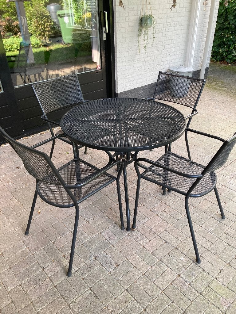 Gietijzeren tuinset van Kettler, Tuin en Terras, Ophalen, Zo goed als nieuw, Tuinset, Eettafel