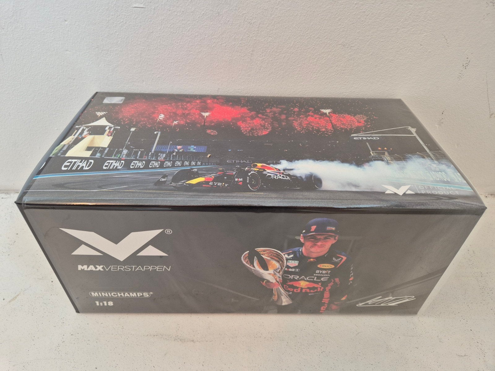 Max verstappen 1:18 rb19 abu dhabi winner 2023, Ophalen, Nieuw, Auto, MiniChamps