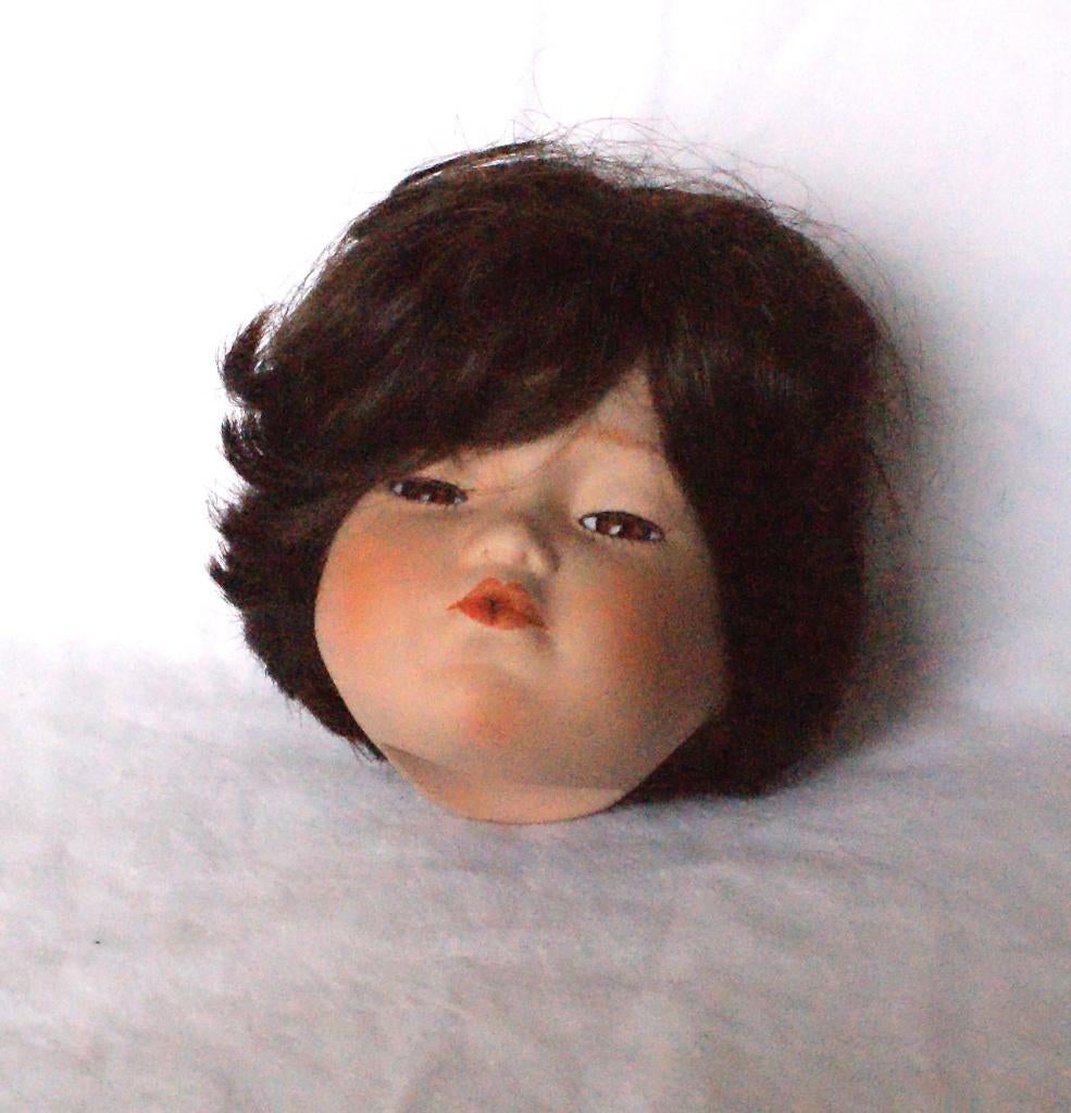 Poppenkop 10 cm. Porselein, Ophalen of Verzenden, Nieuw, Pop, Levensecht of Reborn