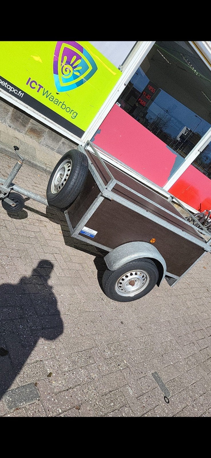 Bagage aanhanger in nette staat met sloten en reservewiel, Ophalen of Verzenden