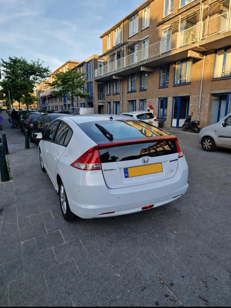 Honda Insight 1.3 Hybrid AUT 2010 Wit, Auto's, Honda, Stof, 4 cilinders, Grijs, Achteruitrijcamera