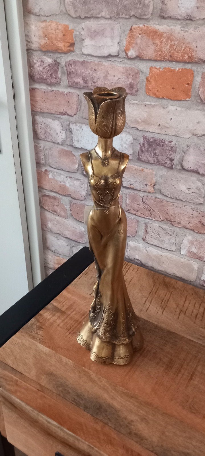 Baroque Collectiin:Grote 40cm Vrouw Model Kandelaar♥️NIEUW♥️, Dutch style, 1446dt, Nieuw, Ophalen of Verzenden