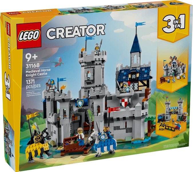 Lego Creator 3in1 31168 Middeleeuws kasteel met ridders, Lego, Nieuw, Ophalen of Verzenden, Compleet