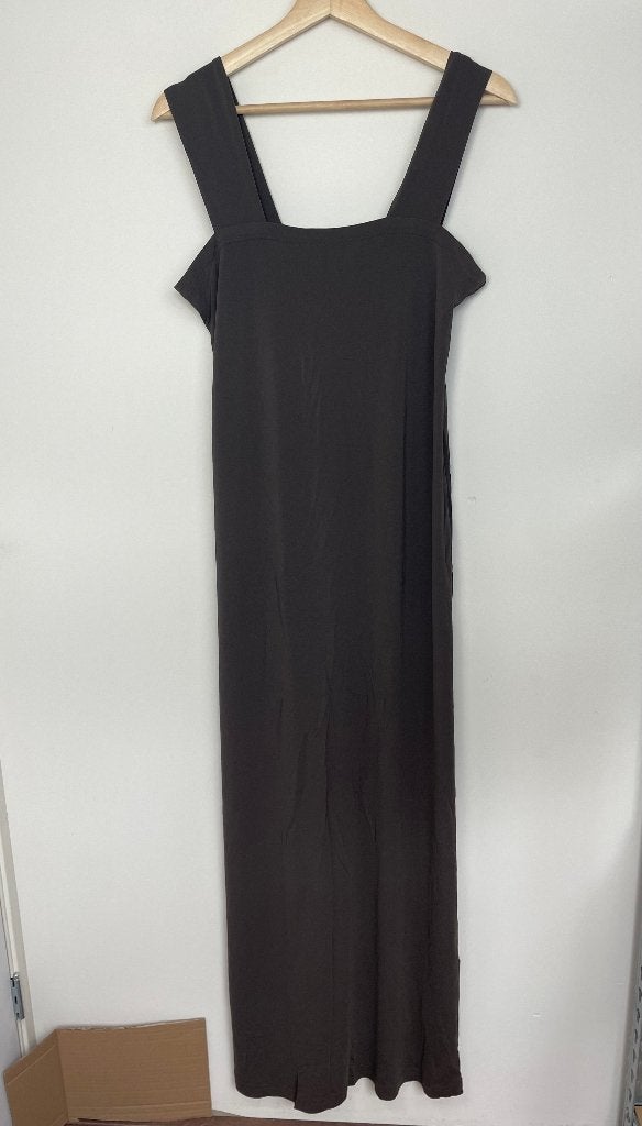 Ischiko maxidress maat M bruin stretch mouwloos, Maat 38/40 (M), Bruin, Ophalen of Verzenden, Zo goed als nieuw