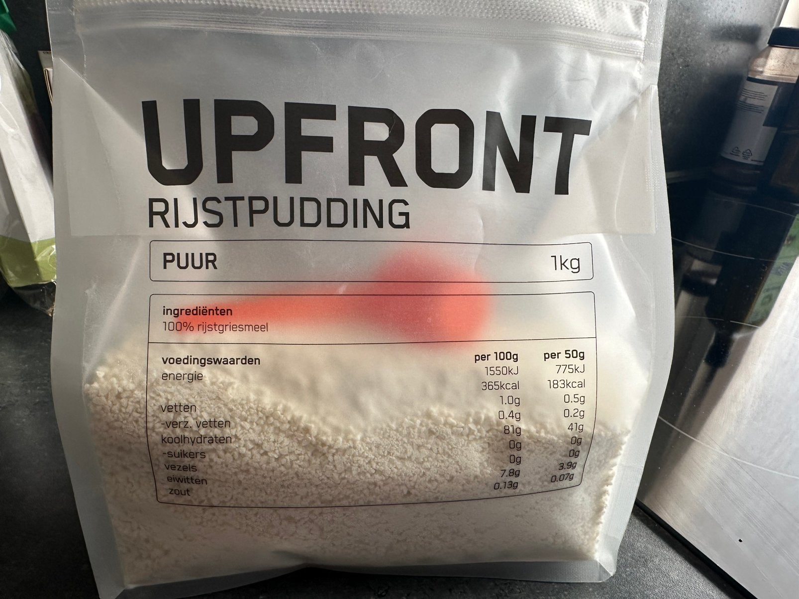 Upfront rijstepudding, Ophalen, Zo goed als nieuw, Poeder of Drank