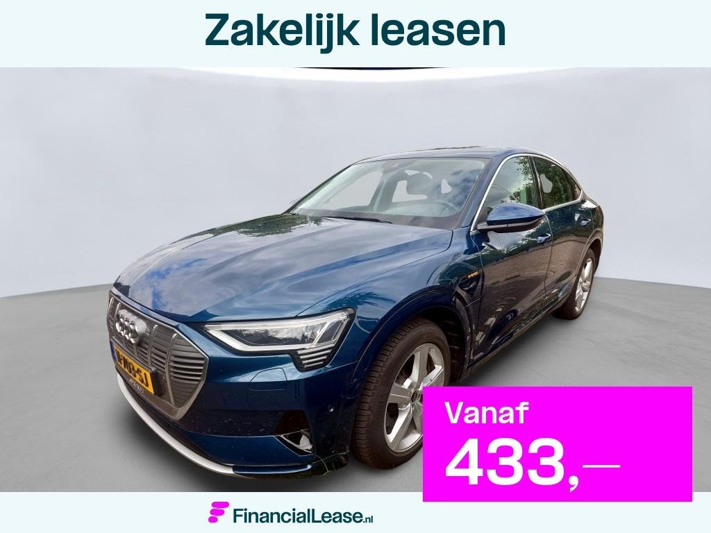 Audi e-tron Sportback 55 quattro Business edition Plus 95 kW, Automaat, 131 €/maand, Zwart, 95 kWh