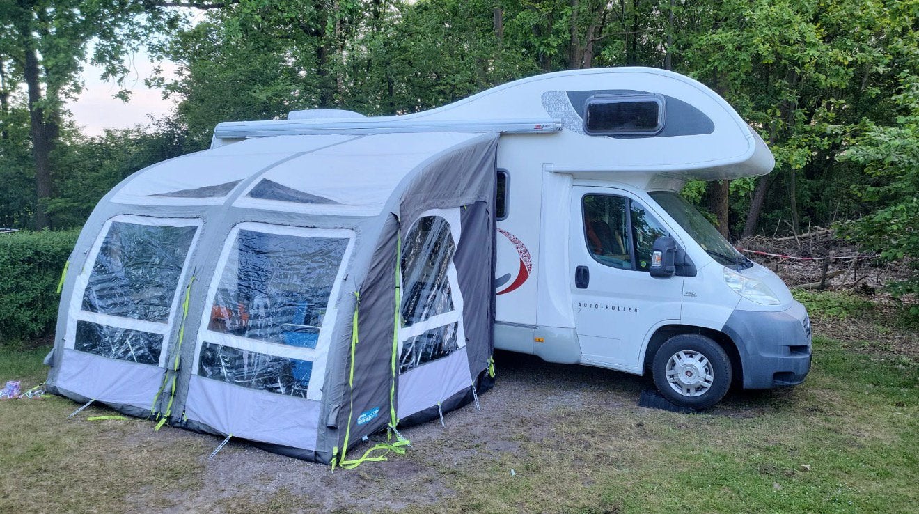 Voortent, Ophalen, Gebruikt