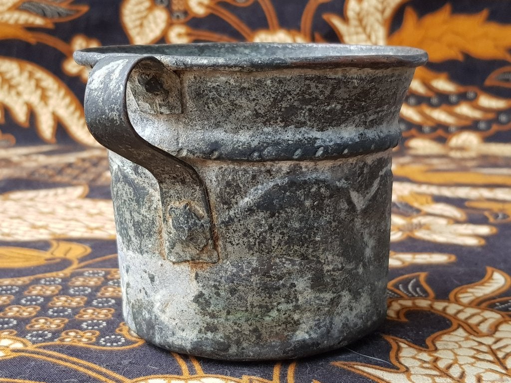 Originele antieke Oosterse beker van koper 8,5 cm., Ophalen of Verzenden, Koper