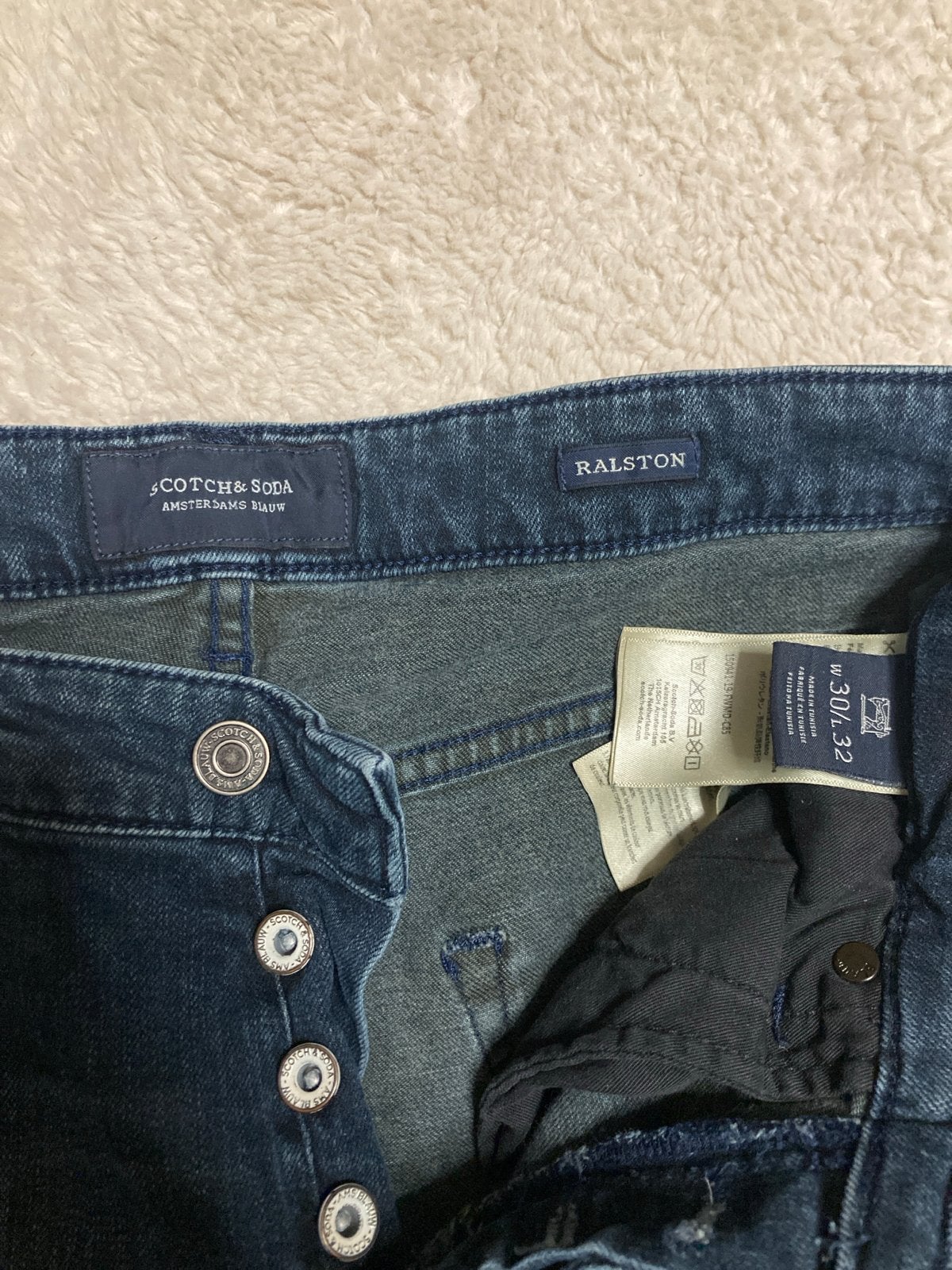Scotch & Soda Ralston Jeans - W30/L32, Ophalen, Zo goed als nieuw, Blauw, W32 (confectie 46) of kleiner