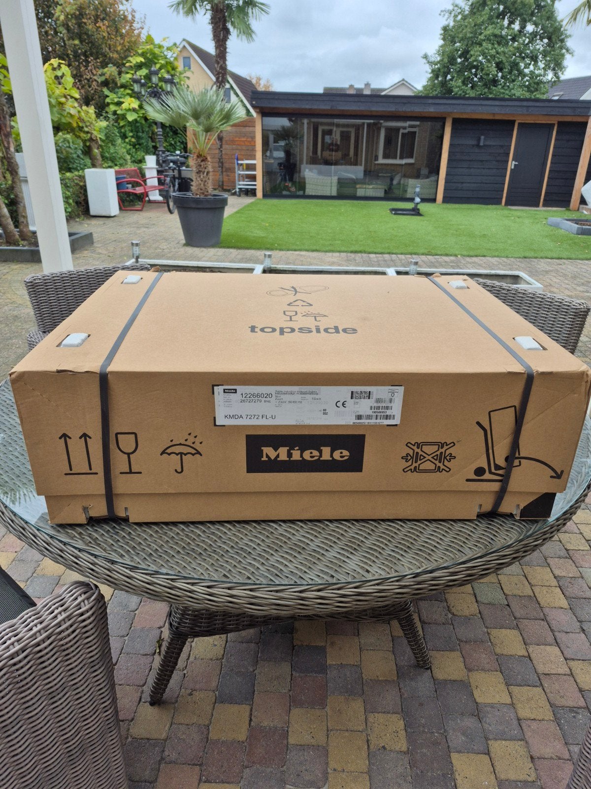 miele inductiekookplaat met afzuiging, Witgoed en Apparatuur, Ophalen, Nieuw, 4 kookzones, Inbouw