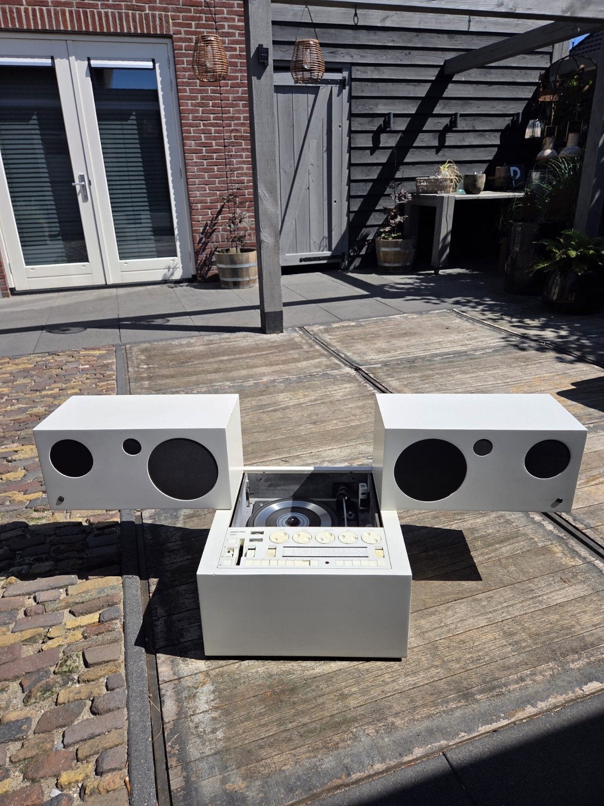 Brionvega Totem RR130 Fo-St Design Stereo met Platenspeler, Audio, Tv en Foto, Platenspelers, Ophalen of Verzenden, Gebruikt, Platenspeler