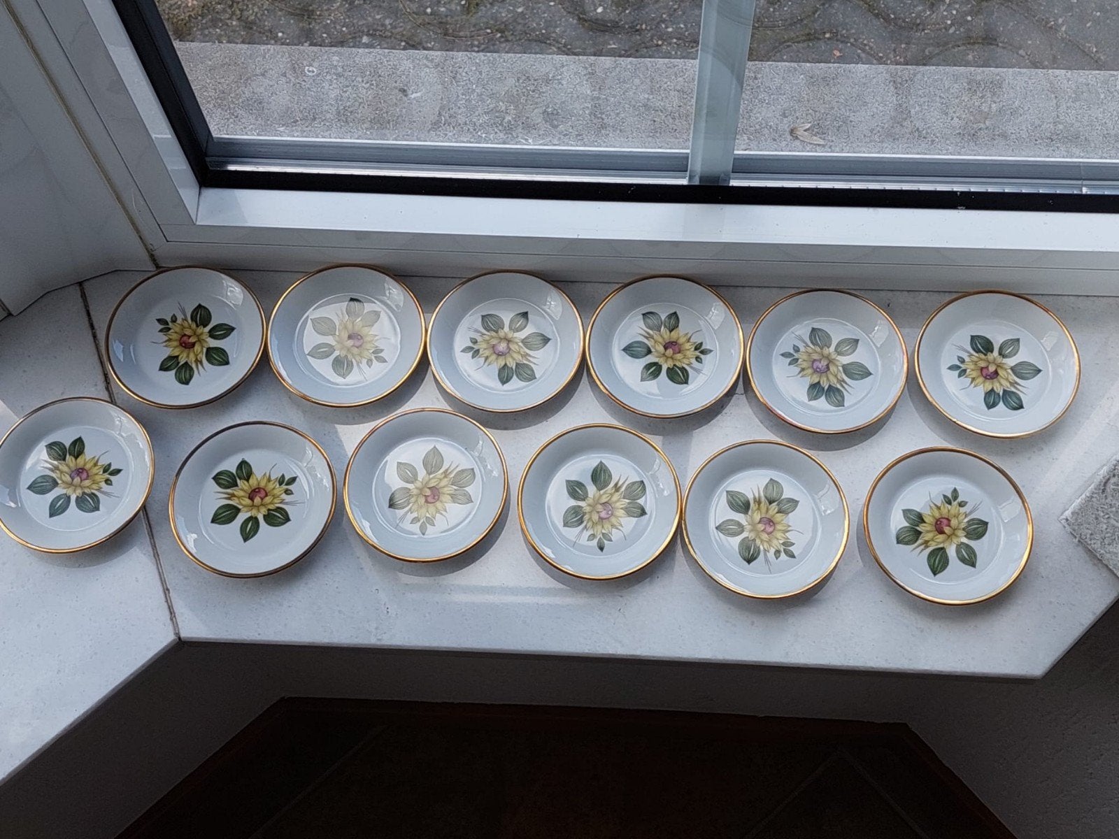 Set van 12 Weusterling Rosion Bavaria petit-four bordjes, Antiek en Kunst, Ophalen of Verzenden