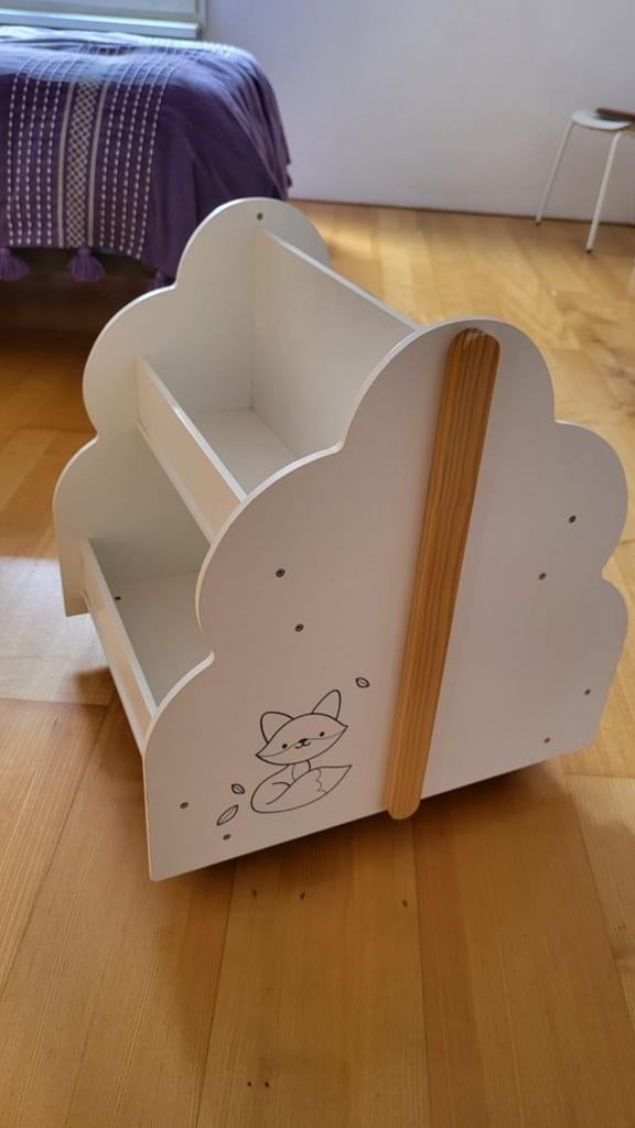 Vertbaudet Kinder Boekenrek op wieltjes, Ophalen, Zo goed als nieuw, Overige typen
