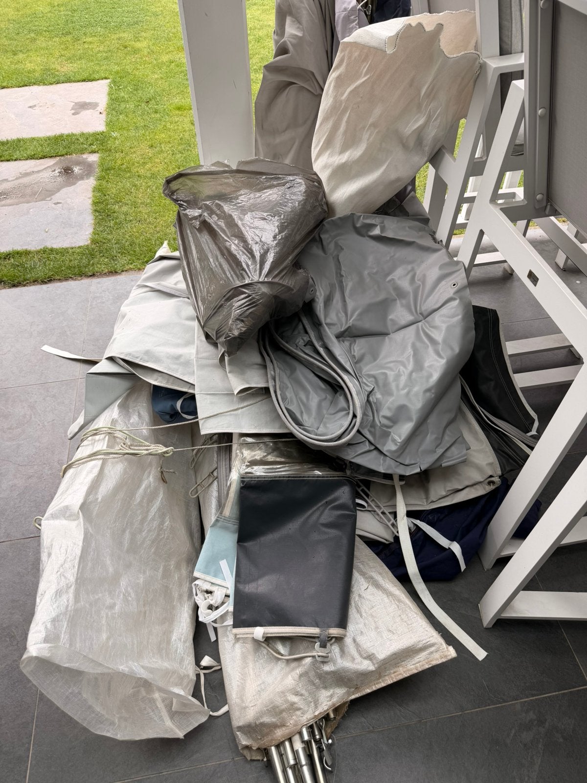 Walker voortent 3,5 meter diep omloopmaat 976-1005, Ophalen, Gebruikt