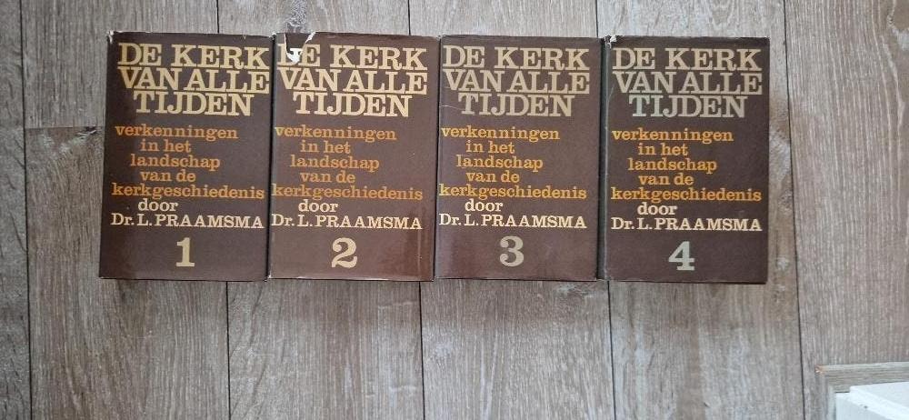 De kerk van alle tijden (4 delig) Dr.L. Praamsma, Ophalen of Verzenden, Dr. L. Praamsma