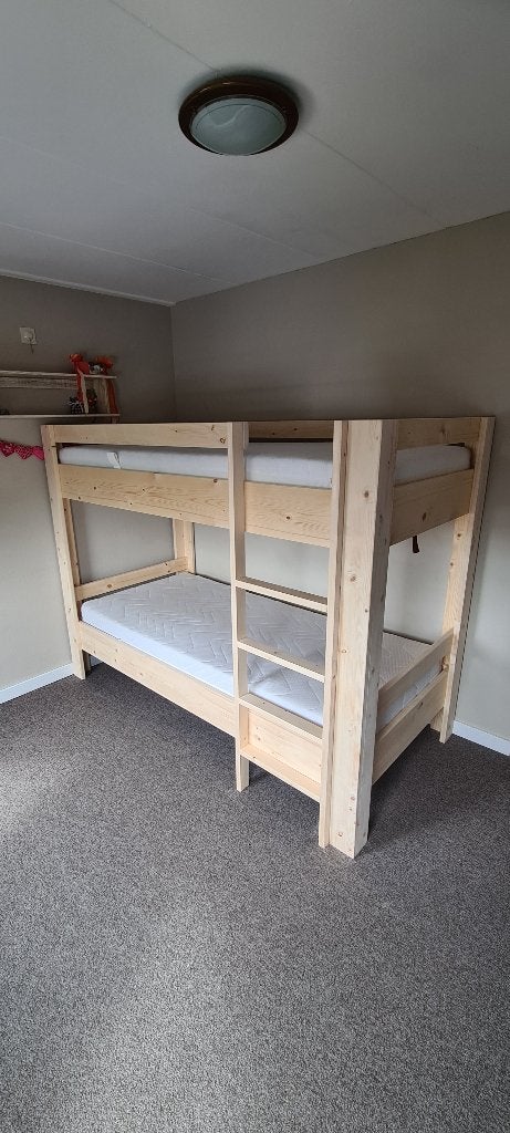 Stapelbed Nieuw! Alle kleuren en maten., Info@joabhoutenmeubels.nl, 90 cm, 160 tot 180 cm, Ophalen of Verzenden
