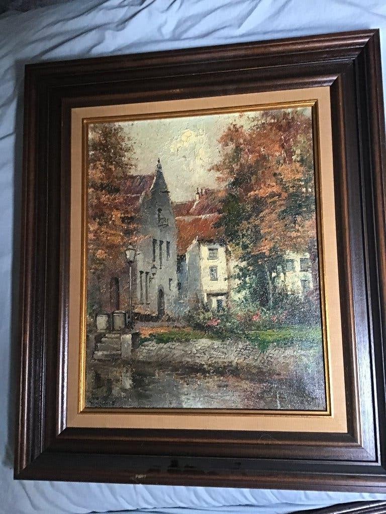 Schilderij, Antiek en Kunst, Ophalen, Doek, Gesigneerd, Olieverf