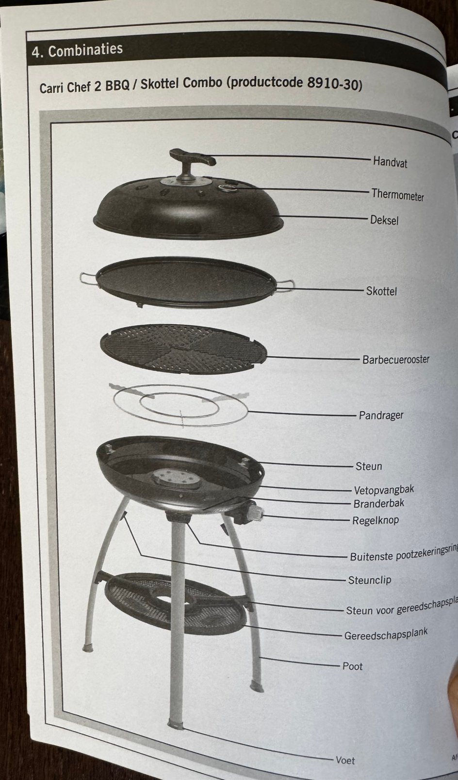 Cadac BBQ/ Skottel Braai Carri Chef 2 compleet, Ophalen, Gebruikt