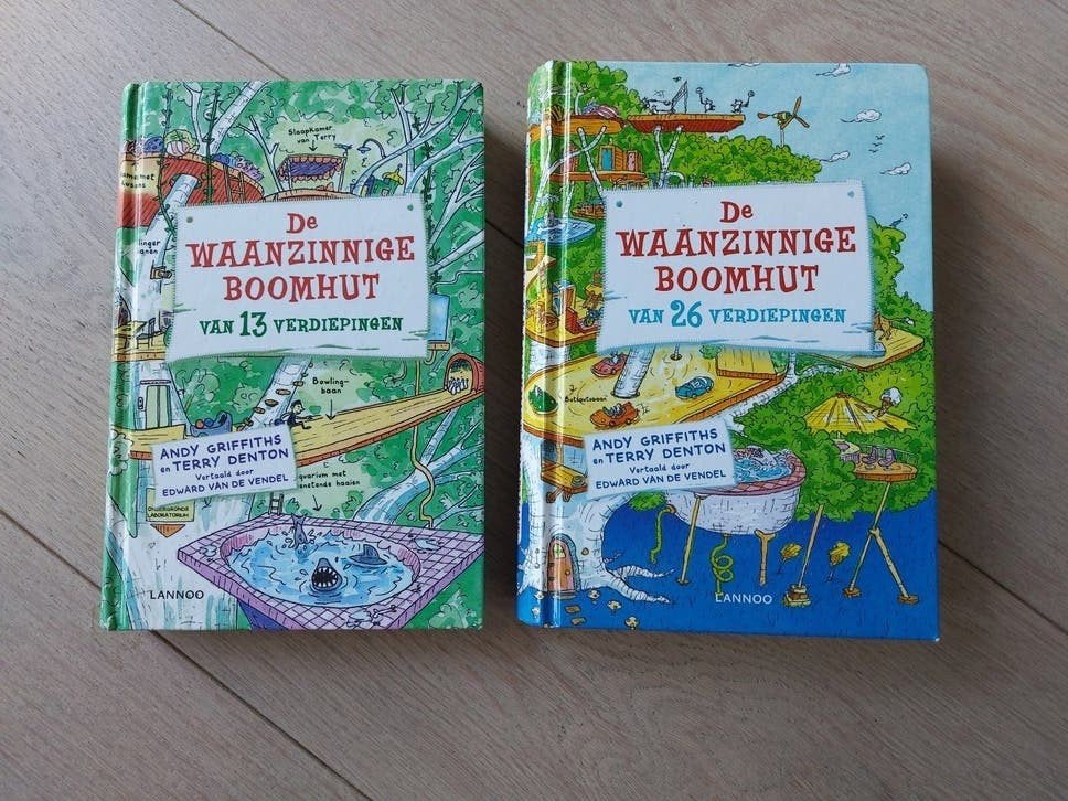 De Waanzinnige Boomhut boeken 13 en 26 verdiepingen, Ophalen of Verzenden, Zo goed als nieuw, Andy Griffiths en Terry Denton, Fictie