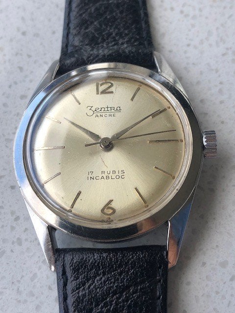 Zentra horloge, Overige merken, Staal, Met bandje, Polshorloge