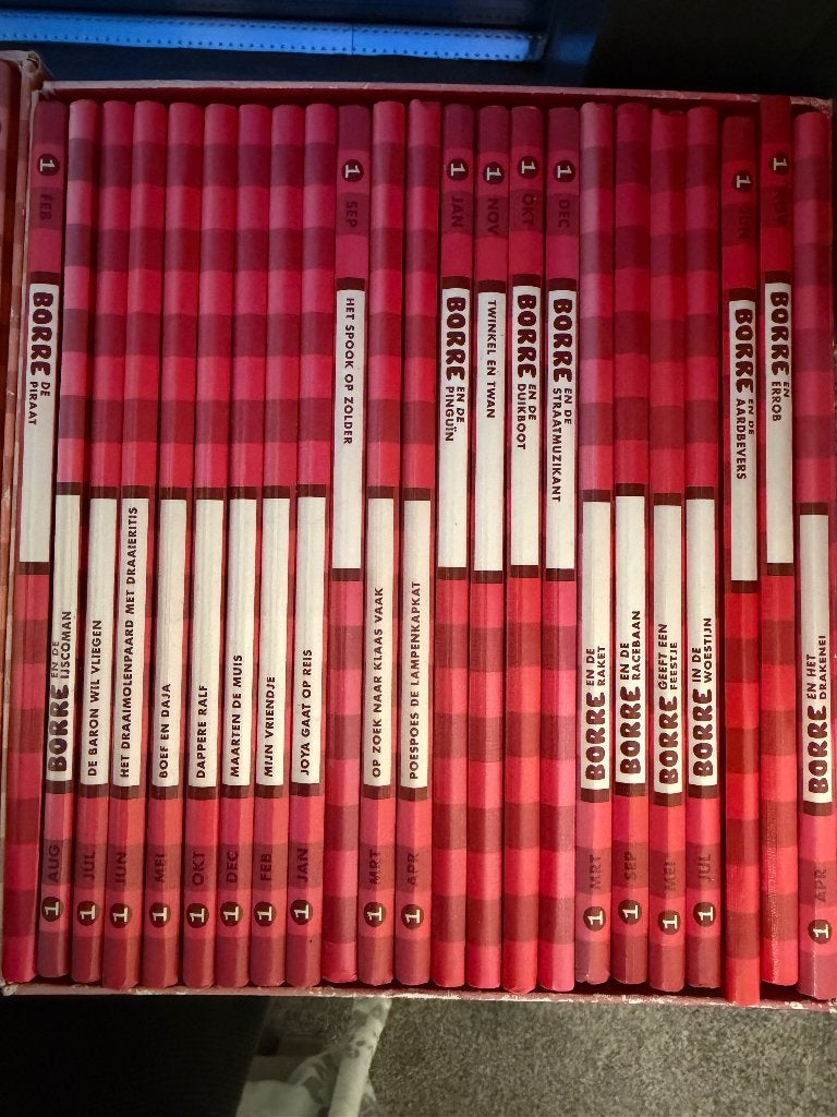 Borre Boekjes Collectie: Rood, Oranje en Paars, Boeken, Ophalen, Zo goed als nieuw, Diverse auteurs, Fictie algemeen