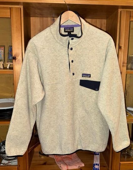 Patagonia Synchilla Snap-T Fleece Sweater, Maat 48/50 (M), Beige, Ophalen of Verzenden, Zo goed als nieuw