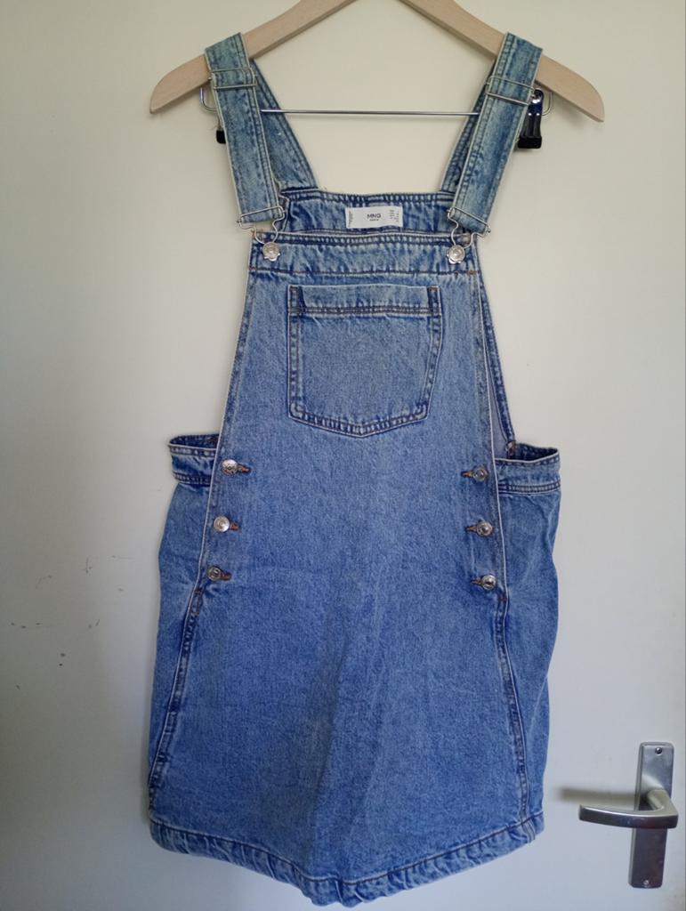 Mango denim tuinpak maat S, Mango, Blauw, Ophalen of Verzenden, Zo goed als nieuw
