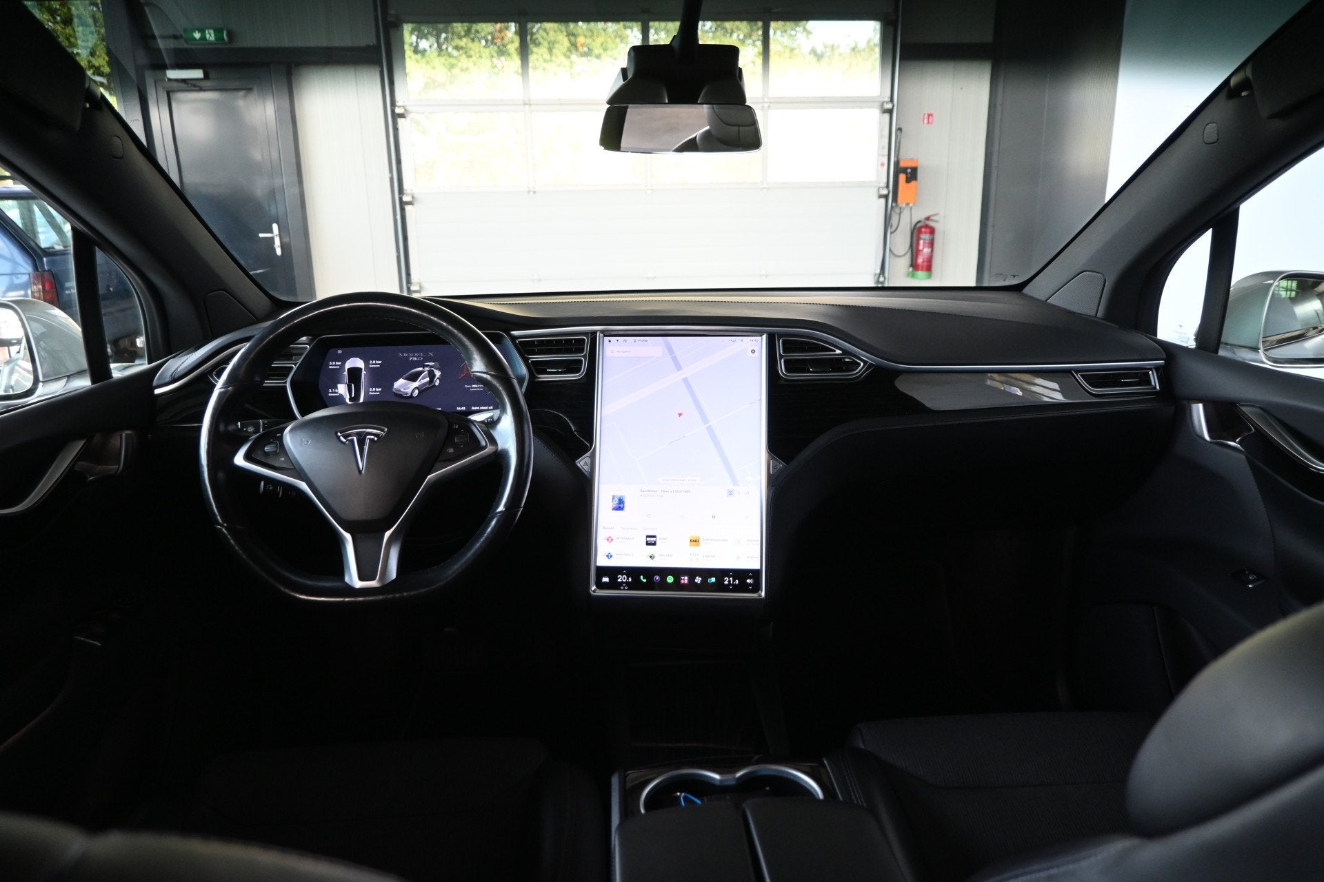 Tesla Model X 75D Base 7 persoons 86% SOH Clima Navigatie Le, Auto's, Automaat, Model X, Gebruikt, 124 €/maand