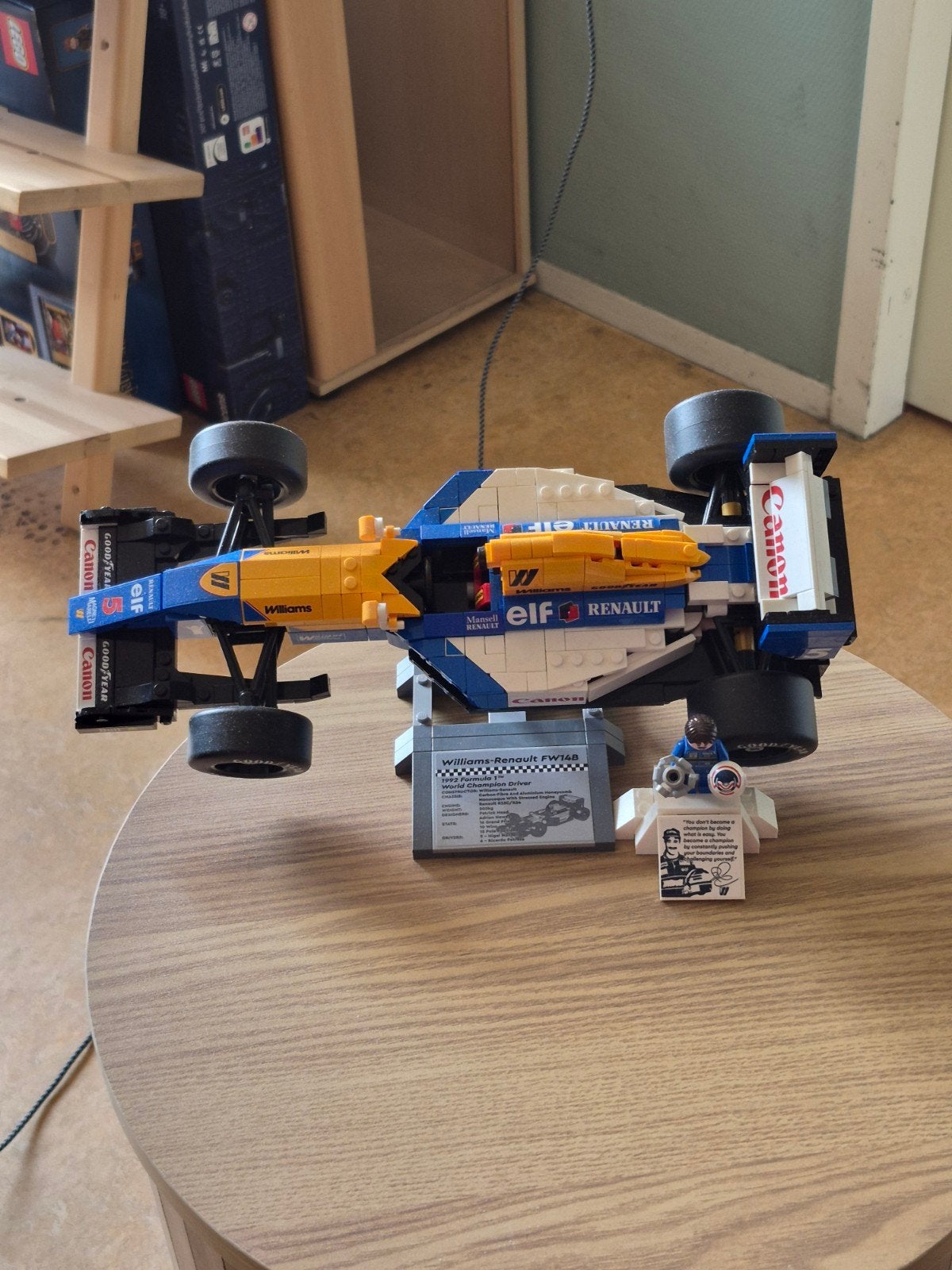 Lego Williams Racing FW48 & Nigel Mansell (10353), Overige thema's, Lego, Ophalen of Verzenden, Zo goed als nieuw