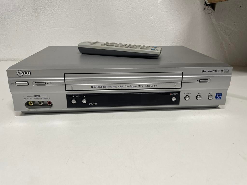 LG LV4981 secam VHS-speler met afstandsbediening, Audio, Tv en Foto, Videospelers, Ophalen of Verzenden, Zo goed als nieuw, VHS-speler of -recorder