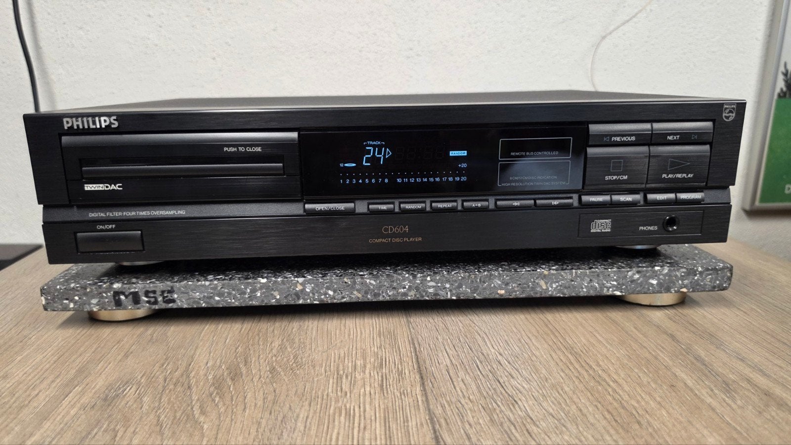 Philips CD604 TwinDAC (TDA1543) CD-speler – CDM4/19 Swingarm, Audio, Tv en Foto, Philips, Info@philips.com, Ophalen of Verzenden