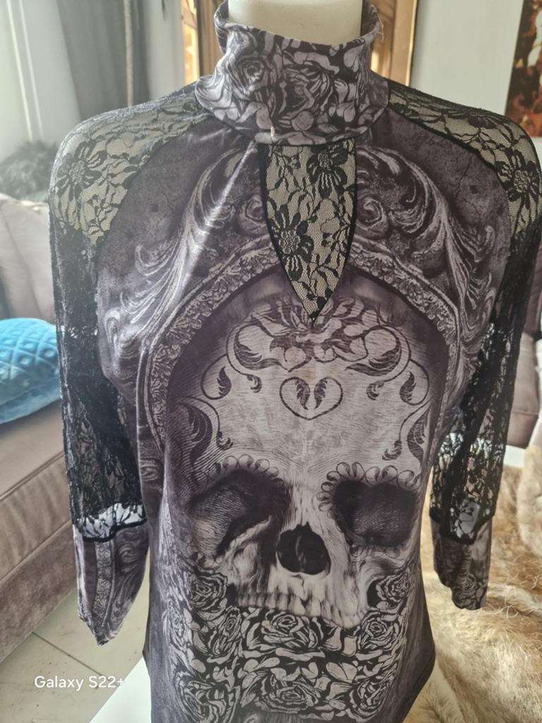 Gothic tuniek nieuw  m44, Kleding | Dames, Ophalen of Verzenden, Nieuw, Maat 42/44 (L), Zwart