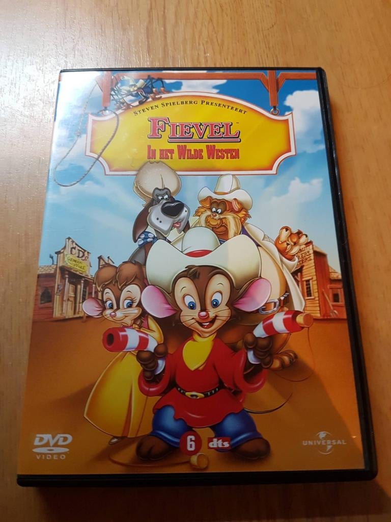 Dvd Fievel in het Wilde Westen., Alle leeftijden, Ophalen of Verzenden, Zo goed als nieuw