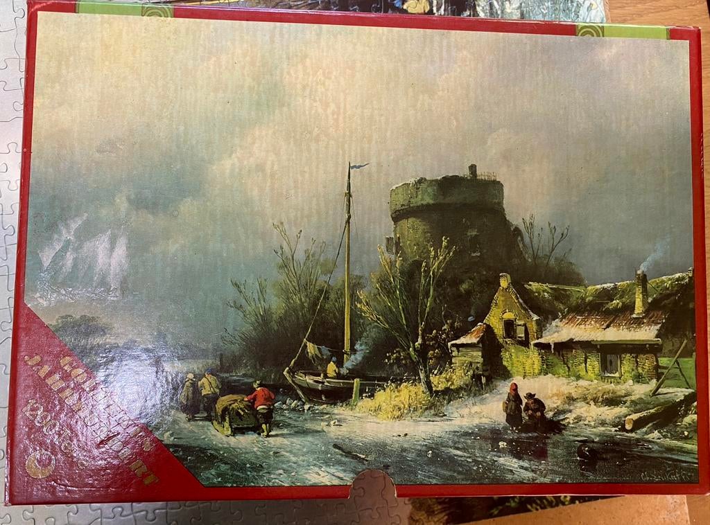 Puzzel 1200 stukjes, landschap Goldenes Jahrhundert, Ophalen of Verzenden, 500 t/m 1500 stukjes, Zo goed als nieuw, Legpuzzel