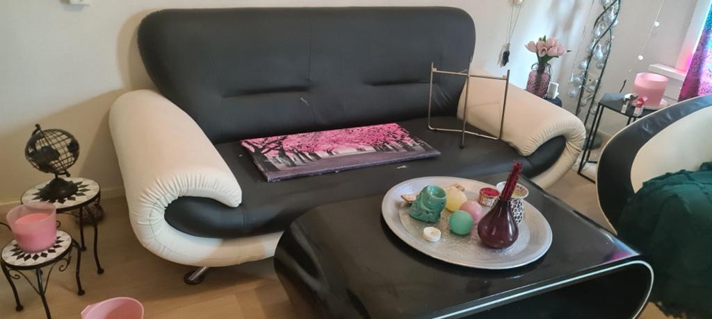 GRATIS bank, Huis en Inrichting, Ophalen, Gebruikt, 75 tot 100 cm, Tweepersoons