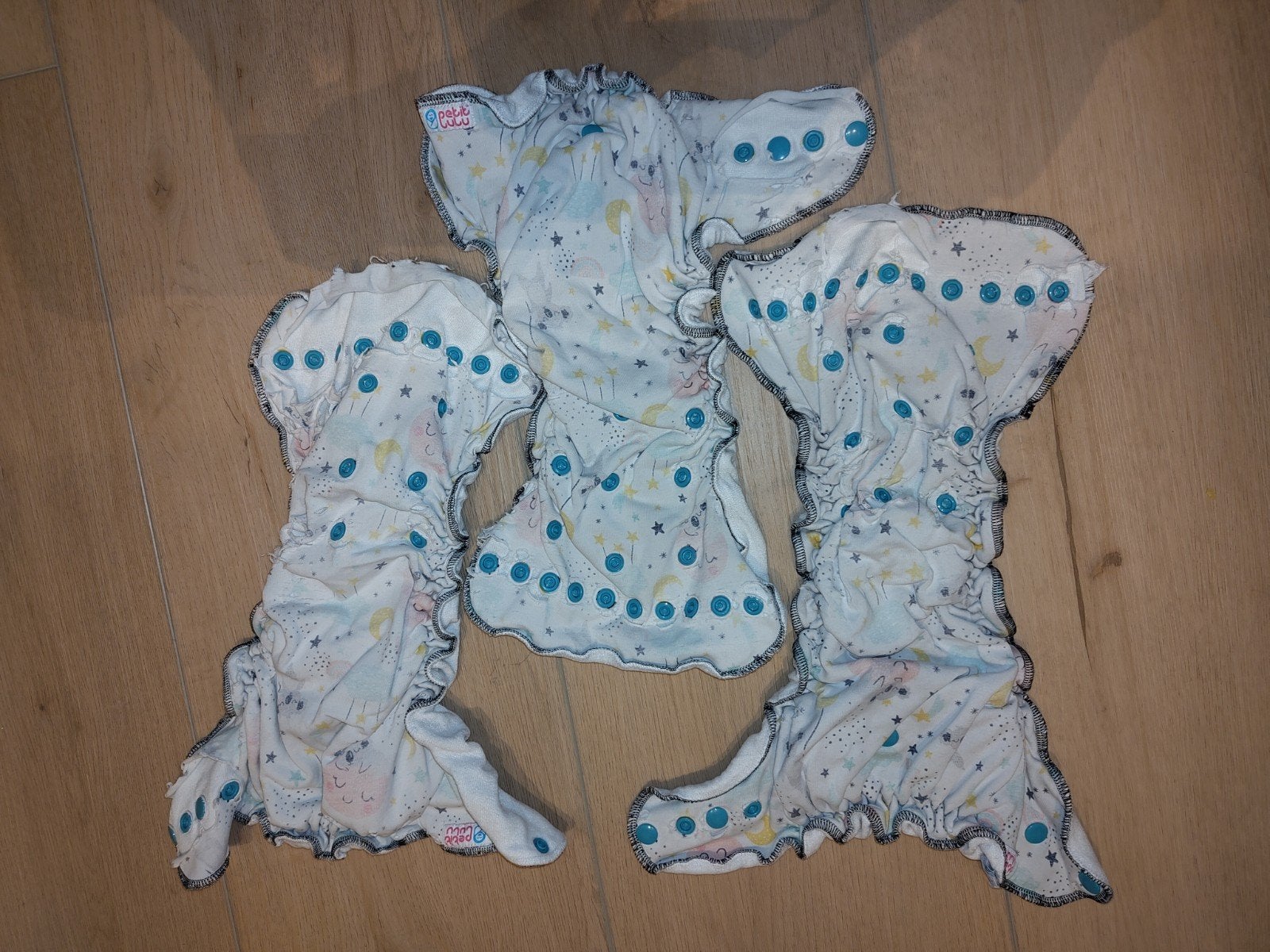3x petit lulu voorgevormde nachtluier, Ophalen of Verzenden, Gebruikt, Overige typen