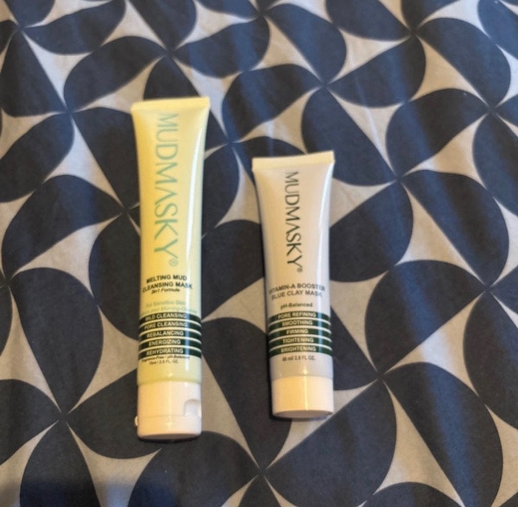MUDMASKY Gezichtsmaskers - Melting Mud & Vitamin-A Booster, Ophalen of Verzenden, Nieuw, Gehele gezicht, Verzorging