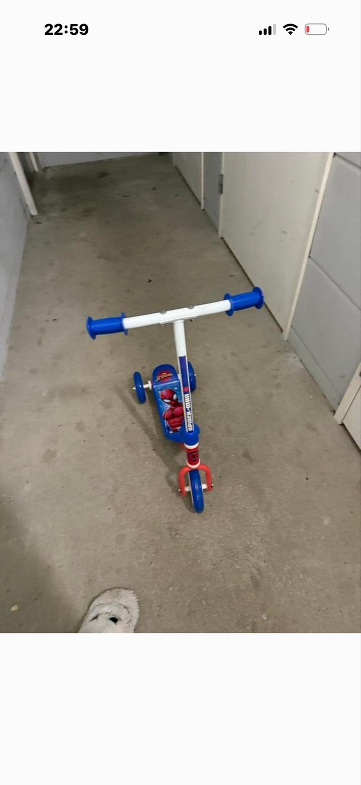 Spiderman step - Zo goed als nieuw, Ophalen, Zo goed als nieuw, Gewone step