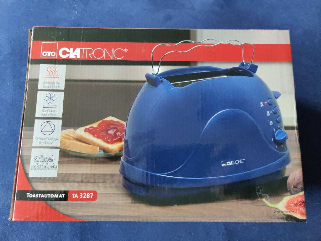 ClaTronic Toastautomaat Automatische Broodrooster Toaster, Witgoed en Apparatuur, Broodroosters, Ophalen of Verzenden, Nieuw, Uitneembare kruimellade