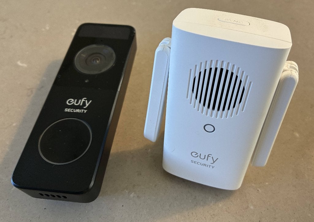 eufy Doorbell Battery Slim met chime, Ophalen of Verzenden, Bewegingsdetectiesensor, Gebruikt, Draadloos