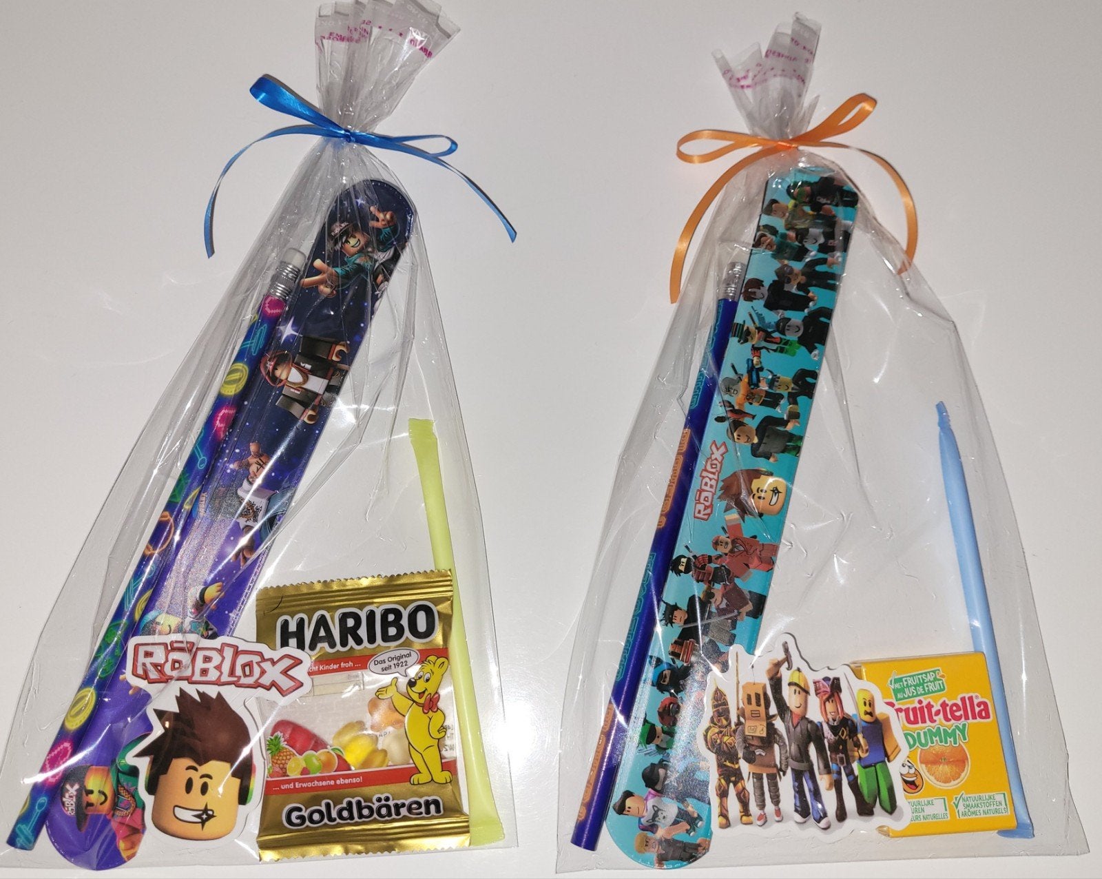 Traktatie Roblox klaparmband, sticker, potlood en snoepjes, Ophalen of Verzenden, Nieuw, Feestartikel, Verjaardag