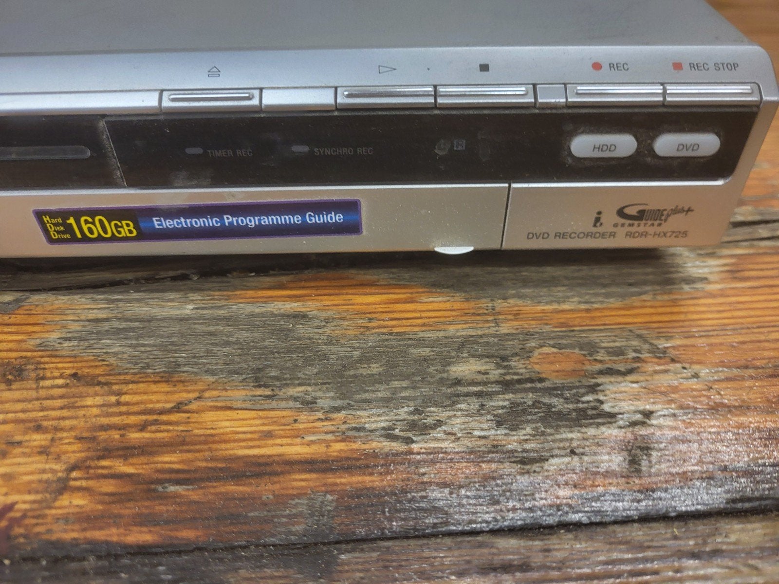 Sony RDR-HX725 DVD Recorder met 160GB HDD, Audio, Tv en Foto, Dvd-spelers, Gebruikt, Met harddisk, Dvd-recorder, Ophalen of Verzenden