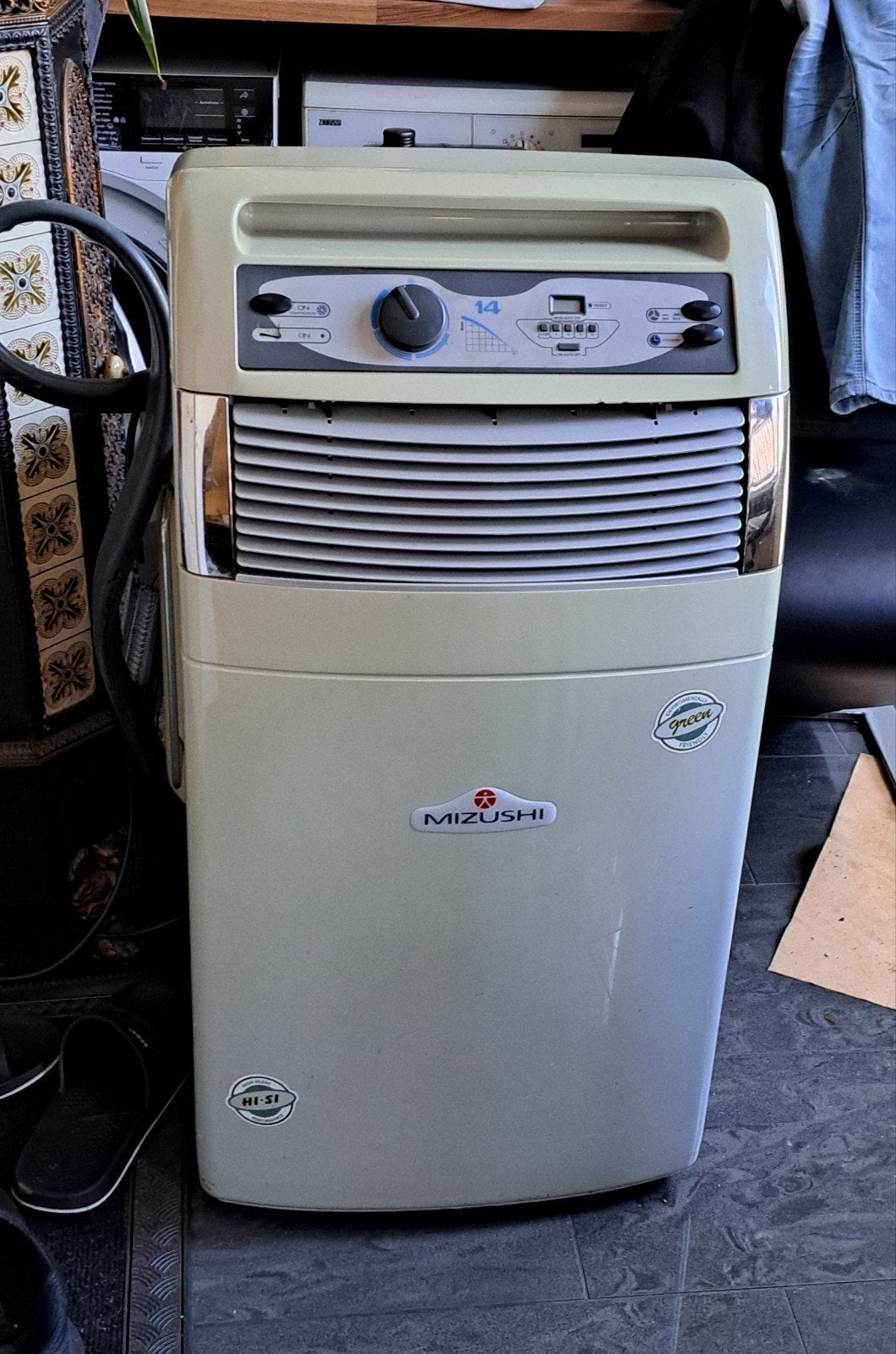 Mizushi Mobiele Airco - Koelen en Ventileren, Witgoed en Apparatuur, Airco's, Gebruikt, Mobiele airco, Minder dan 60 m³, 3 snelheden of meer
