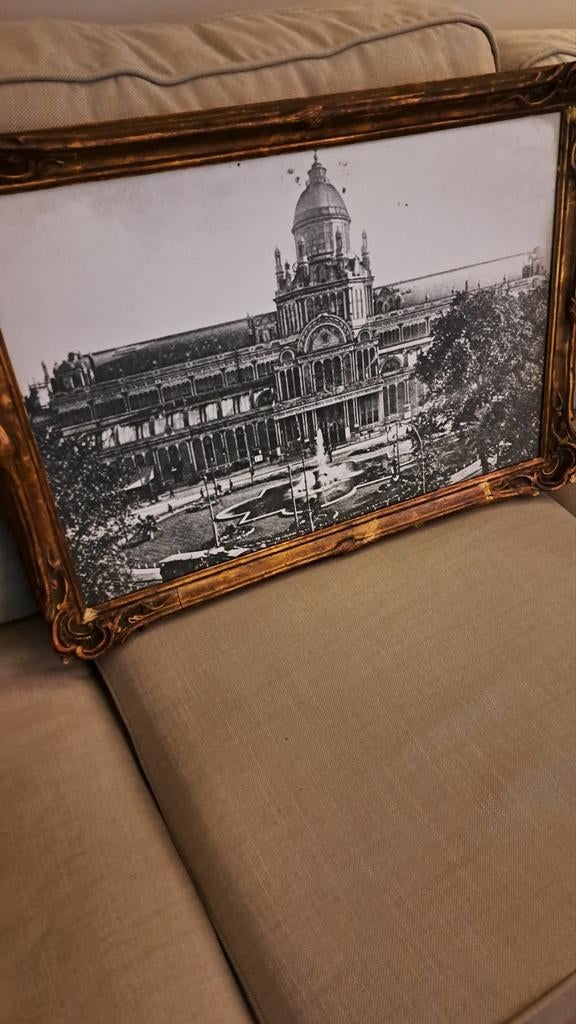 Oude prent van Paleis van Volksvlijt "Amsterdam", Ophalen