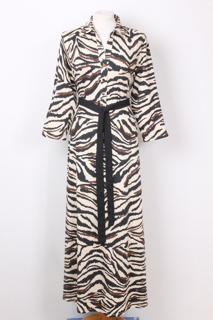 Maxi jurk van K-DESIGN maat 44 (XXL), Kleding | Dames, Jurken, K-design, Bruin, Maat 42/44 (L), Ophalen of Verzenden